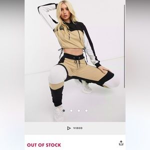 Set: ASOS Parisian lounge suit hoody in color block.